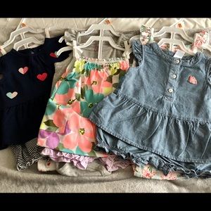 Infant girls 3, 3pc spring/summer lot